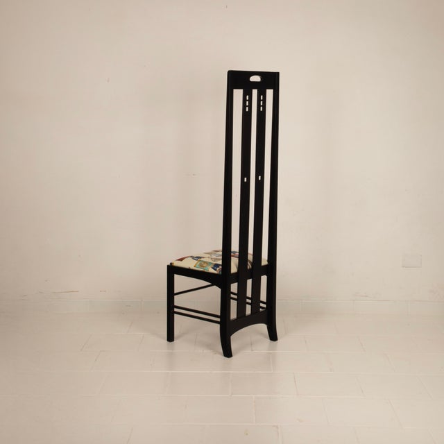 High Ingram Chair by Charles R. Mackintosh for Alivar, 1980s For Sale - Image 6 of 18