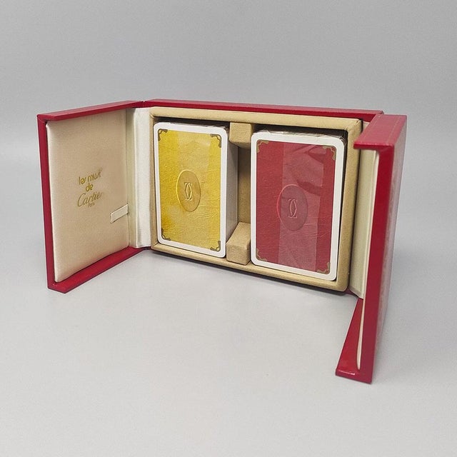 Vintage Playing Cards Box from Cartier, 1970s For Sale - Image 4 of 9