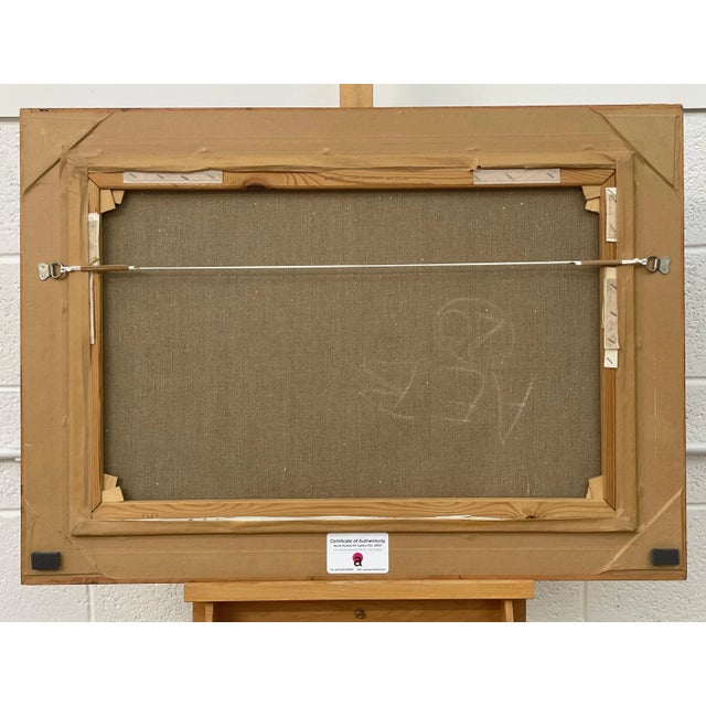 Irish Landscape Art - Original Post-War Painting of Mournes From Duldrum Ireland by Modern Artist, 1980 Circa For Sale - Image 6 of 13