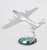 Mid-Century Modern Desktop Airplane Model for Air France, Aluminum Lockheed Constellation, 1950 For Sale - Image 3 of 11