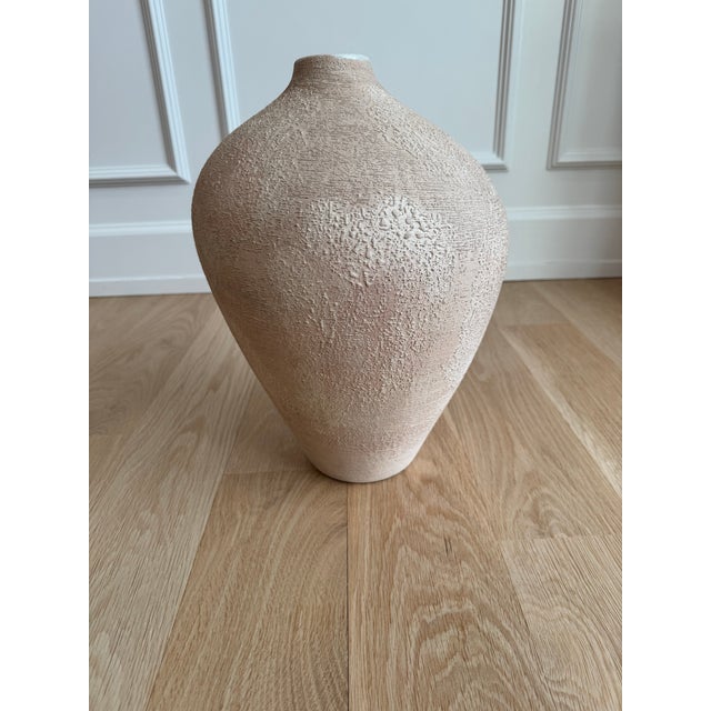 Vintage Haeger Organic Modern Textured Ceramic Vase | American Studio Pottery For Sale In Chicago - Image 6 of 10