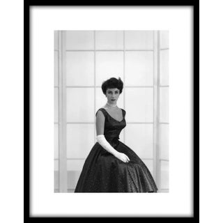1948 Elizabeth Taylor in Front of Window Photo by John Engstead, Framed (11x14 Print) For Sale