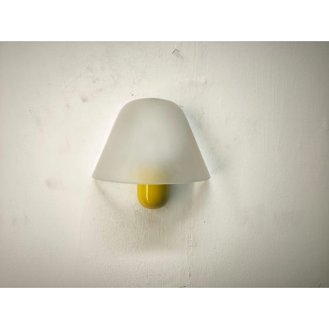 Yellow Wall Light from VeArt, 1980s For Sale - Image 6 of 8
