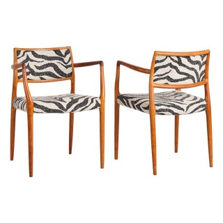 Model 65 Armchairs from Niels O. Møller, Denmark, 1968, Set of 2 For Sale