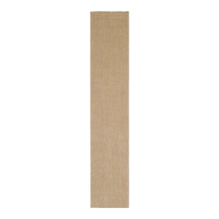 Rug & Kilim’s Modern Textural Extra-Long Runner Rug in Beige-Brown & Cream Tones - 2'7" X 13' For Sale
