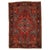 Antique Persian Serapi Carpet Handmade Wool Oriental Rug, Red, Ivory, Light Blue For Sale - Image 18 of 18