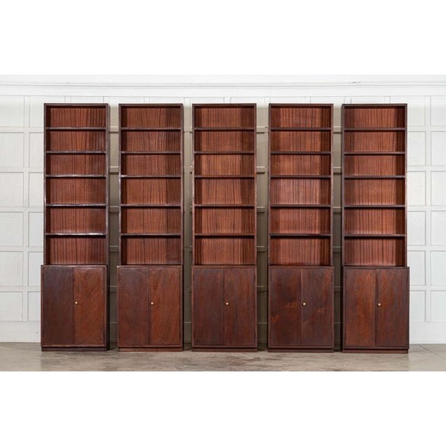 Mid-Century Modern Mahogany Sectional Bookcase, 1960s For Sale - Image 6 of 16