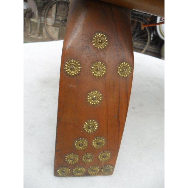 Mid-Century Modern Wooden Stool For Sale - Image 4 of 11