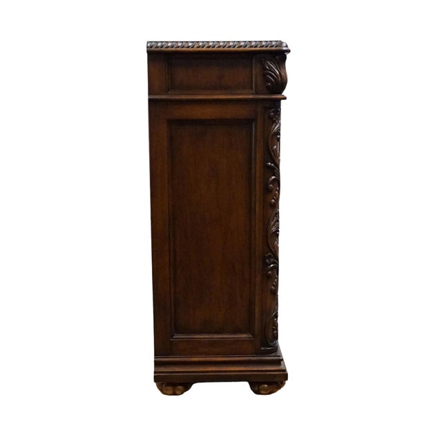 Hooker Furniture Seven Seas Collection Walnut Old World Mediterranean 56" Open Cabinet Console Table 500-50-311 For Sale - Image 12 of 13