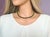 The length of the necklace is 16.5 inches (42 cm). The size of the smooth rondelle beads is 4 mm. The tsavorite beads are...