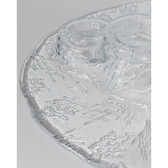 Vintage Scandinavian Glass Vulcano Candleholder by Pertti Kallioinen for Muurla, 1970s For Sale - Image 9 of 11