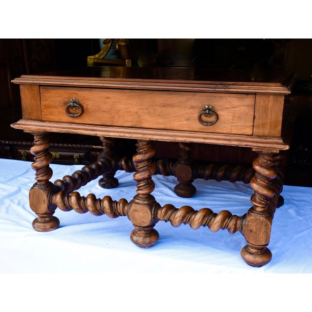 French 19th C. French Walnut Low Table For Sale - Image 3 of 3