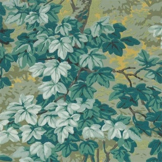 Zoffany Richmond Park Wallpaper in Evergreen - a Sample For Sale