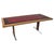 20th Century Scandinavian Metal Coffee Table with Wooden Top For Sale - Image 15 of 18