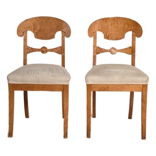 Pair of Biedermeier Side Chairs, 19th Century Swedish For Sale
