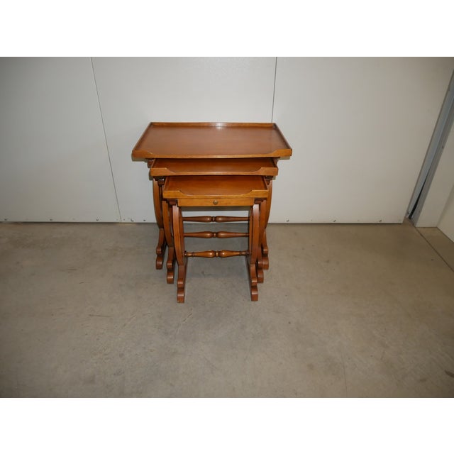 Vintage Nesting Tables, 1980s, Set of 3 For Sale - Image 14 of 16