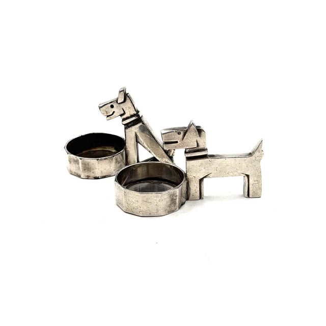 Art Deco Silver-Plated Ric and Mac Salt and Pepper by Edouard Marcel Sandoz for Gallia Christofle, France, 1930s, Set of 2 For Sale - Image 10 of 11