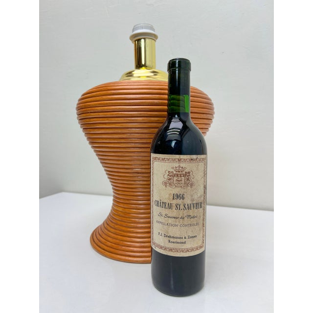 Bamboo Reed Table Lamp, 1970s For Sale - Image 10 of 12