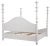 White NOIR Ferret Bed, Eastern King, White Wash For Sale - Image 8 of 12