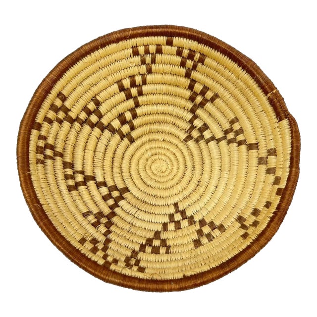Early 20th Century Zulu Basket South Africa 7inch MATTER COLLECTION For Sale