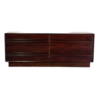 Rosewood Westnofa Dresser 8 Drawer Lowboy Storage Unit Mid-Century Modern Norway 1970s For Sale