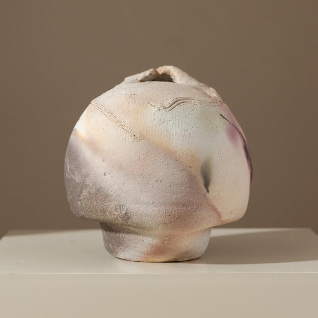 1970s Paul Soldner Abstract Expressionist Sculptural Ceramic Vessel For Sale - Image 5 of 14