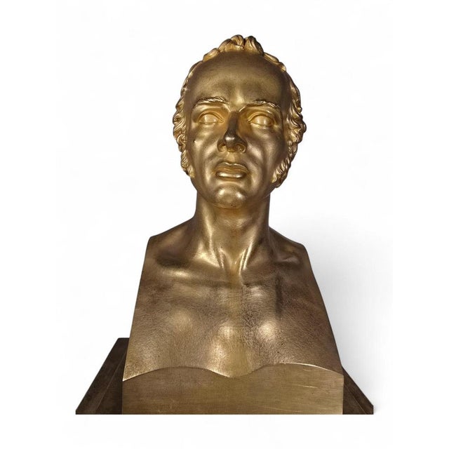 Gold French Empire Gilded Bronze Mantel Clock, 1800s For Sale - Image 8 of 15