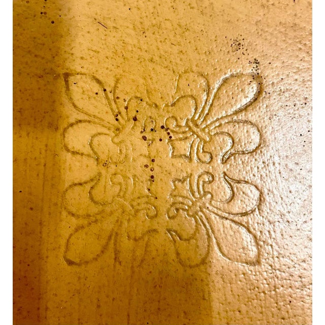 Vintage Peach Painted Two Tiered Plant Stand For Sale - Image 11 of 11