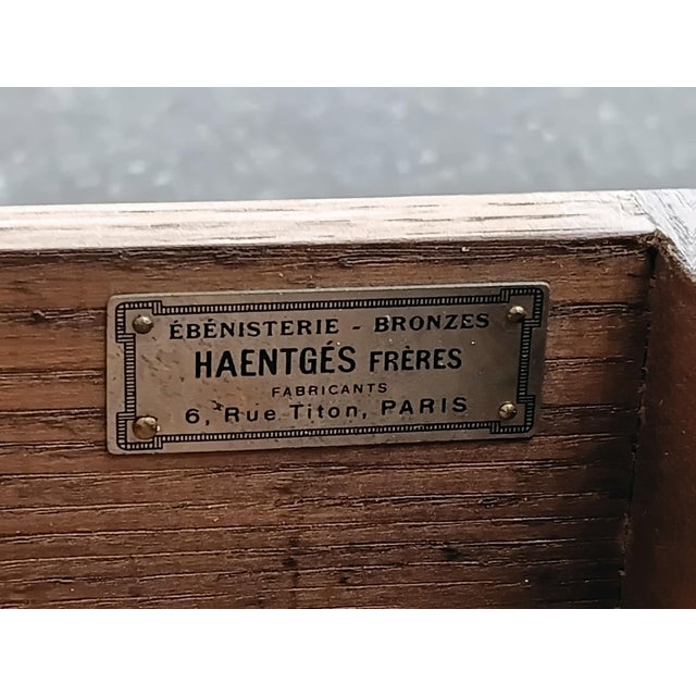 Very rare set of two french Louis XV style nightstands by HAENTGES FRERES. Can also be used as sofa ends, side tables,...