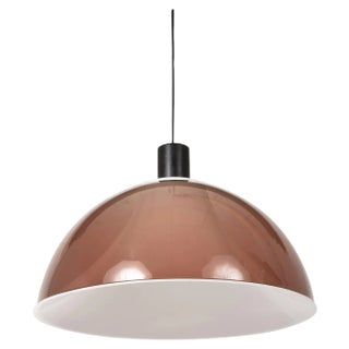 Mid-Century Italian Modern Brown Acrylic Glass Pendant from Stilux, 1960s For Sale