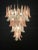 Italian Murano Glass Pink and White Petal Chandeliers, 1980s, Set of 2 For Sale - Image 9 of 14