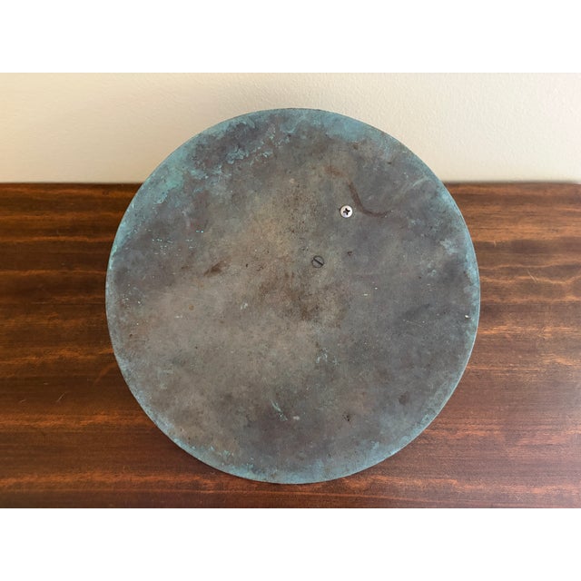 Metal Vintage English Country Iron Garden Sundial "I Count None but Sunny Hours" For Sale - Image 7 of 7