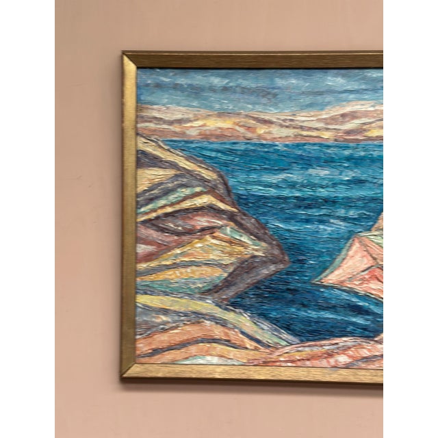 Mid-Century Modern Alvar Andersson, Sea View, 1950s, Oil on Canvas, Framed For Sale - Image 3 of 16