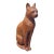 Vintage Midcentury Cat Sculpture - Attr. Sarreid, Italy For Sale