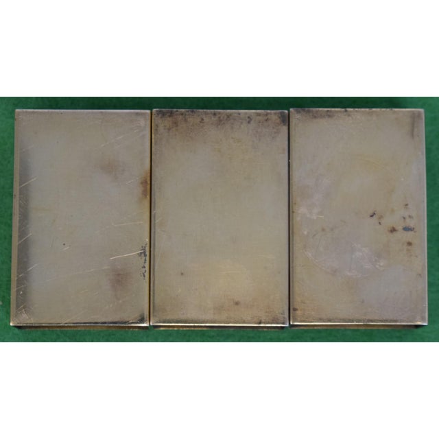 Set of 3 Sterling Matchbook Holders With Enamel Scottish Terriers Provenance: The Susie Hilfiger Collection For Sale - Image 4 of 6