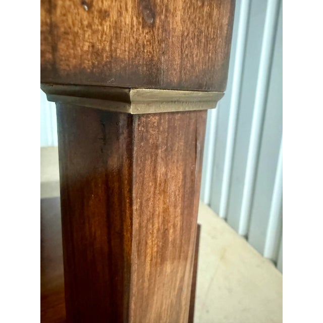 Vintage Theodore Alexander Style Eglomisé Mahogany Coffee Table For Sale - Image 9 of 11