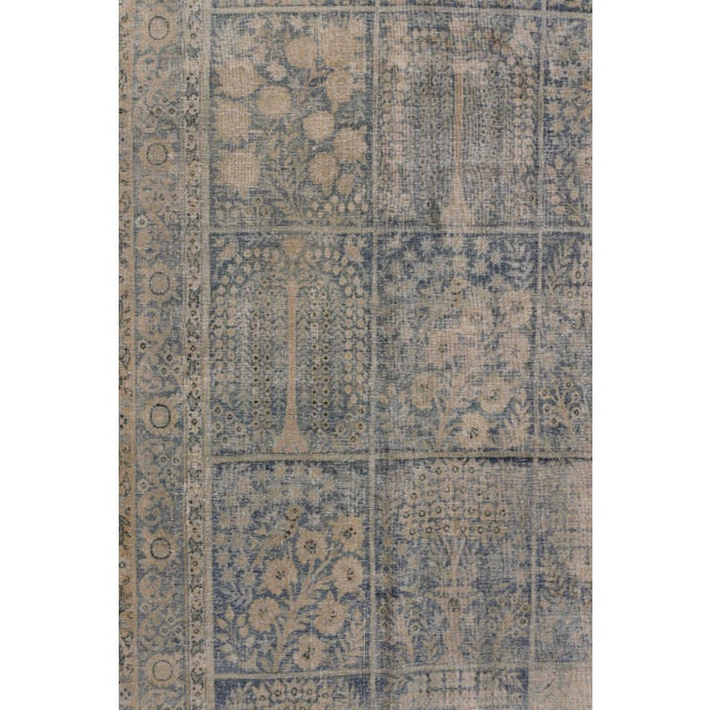Antique Kerman Hand Knotted Wool Rug, Blue, 11ft 10in X 18ft 4in For Sale - Image 15 of 17