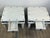 Pair of matching coffee tables, perfect for use as end tables, side tables, or even unique bedside tables. They bring a...