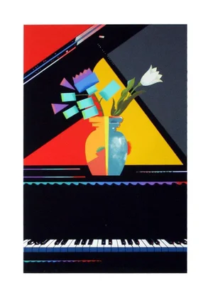 Metamorphic Flowers, Milton Glaser Screen Print