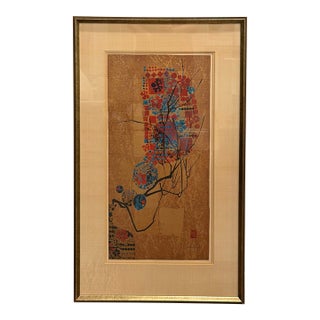 1979 Lebadang “Joyeux” Signed e.a. Artist’s Proof Serigraph, Framed With Documentation For Sale