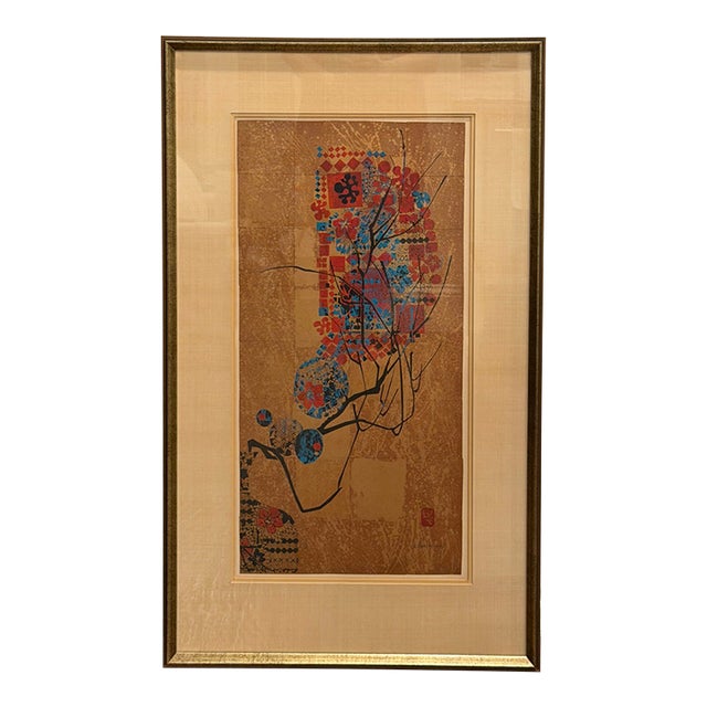 1979 Lebadang “Joyeux” Signed e.a. Artist’s Proof Serigraph, Framed With Documentation For Sale