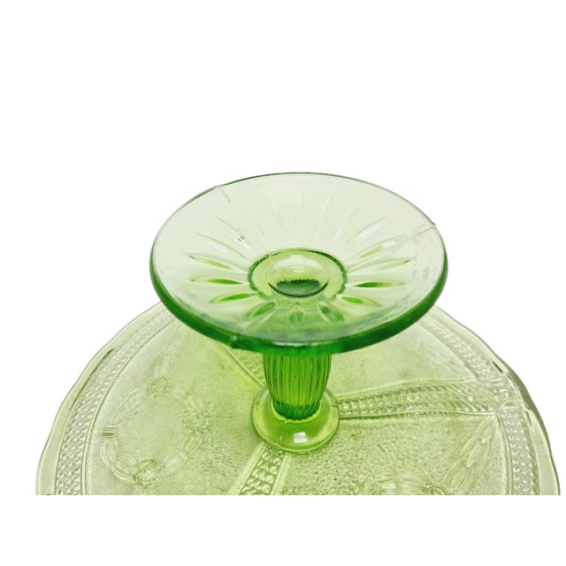 Cake Bowl on Stand from Ząbkowice Glassworks, 1970s For Sale - Image 17 of 18