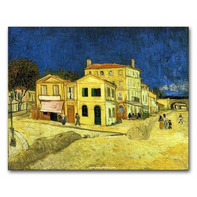 Vincent Van Goghs the Yellow House V2 Glass Sculpture by Richard Rooze for Jaroslav Wasserbauer For Sale - Image 10 of 11