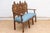 Brown Rare Damascus Mother of Pearl Inlay Bench For Sale - Image 8 of 15