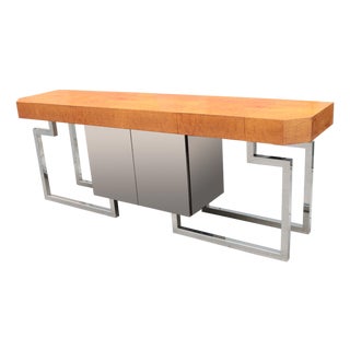 Italian Modernist Long Console For Sale