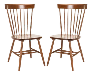 17''H Spindle Dining Chair in Natural - a Pair