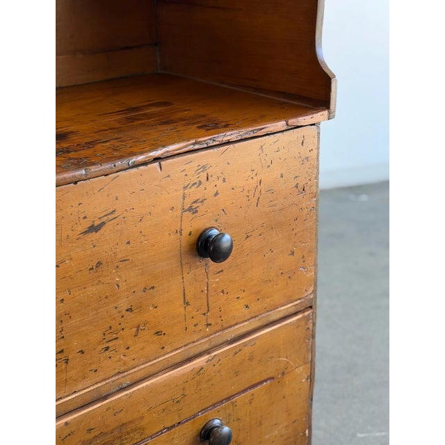 Vintage Patinated Wood Chest of Drawers For Sale - Image 10 of 12