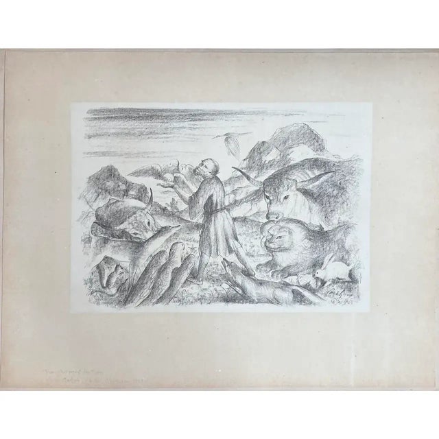 Title: Francis Preaches to the Animals (Saint Francis of Assisi) Artist: Walther Teutsch (German/Romanian, 1883–1964)...