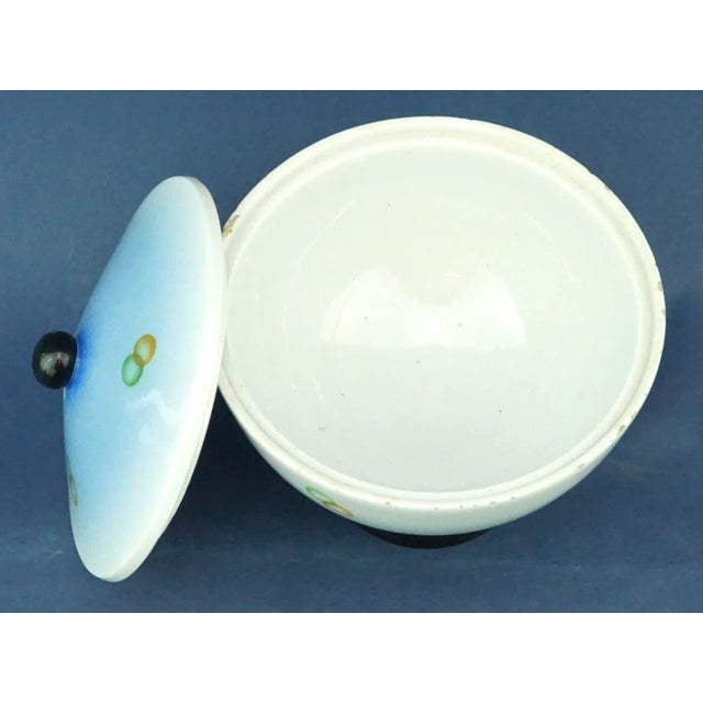 Vintage Italian Ceramic Vase with Lid by the Galvani Factory, 1920s For Sale - Image 10 of 18