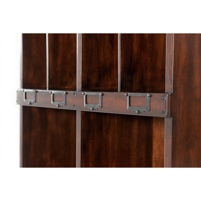 Campaign Style Bookcase For Sale - Image 4 of 5